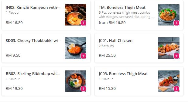 Jisoo Korean Fried Chicken Menu Malaysia