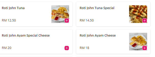 Roti John Titiwangsa Menu Malaysia