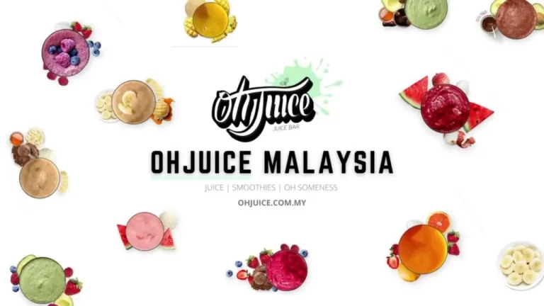 OhJuice Menu Malaysia 2023