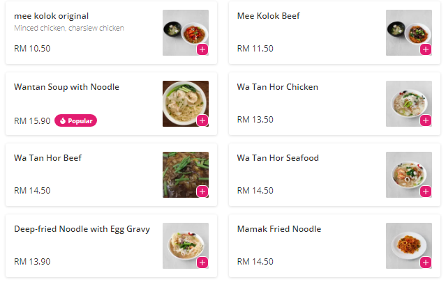 Adam's Kitchen Menu prices Malaysia