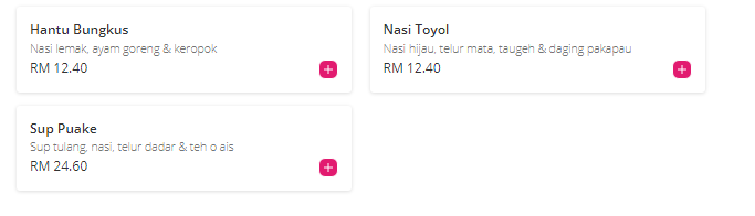 Char Kueh Teow Hantu Menu prices Malaysia