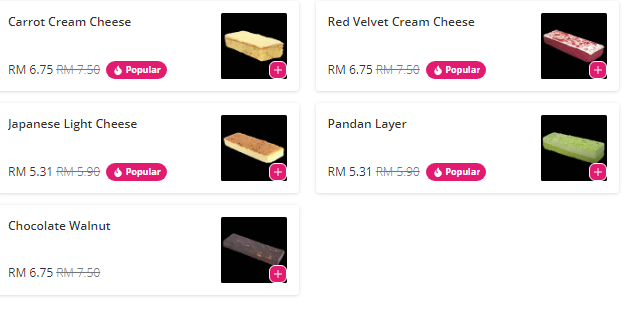 Harold's Bread  Menu prices Malaysia