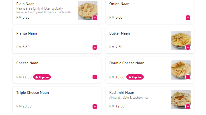 Pak Putra Restoran Menu prices Malaysia
