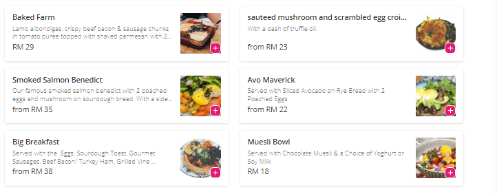 Pokok KL Cafe Menu prices  Malaysia