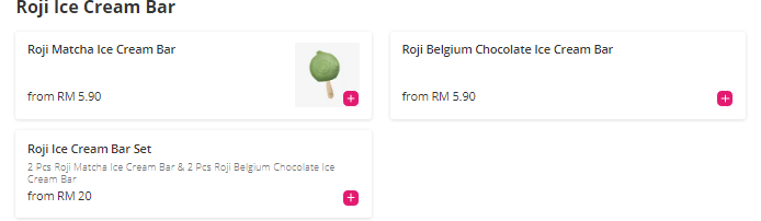 Roji Monster Ice Cream Menu  Malaysia
