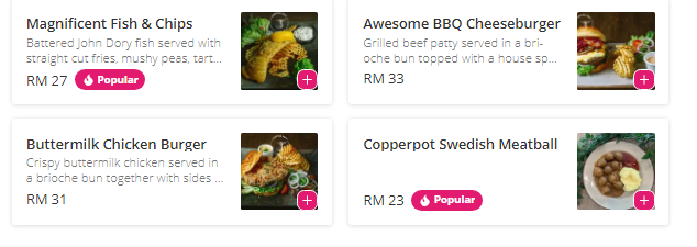 Copper Pot Cafe Menu Malaysia