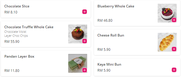 Kek Sayang Menu Malaysia