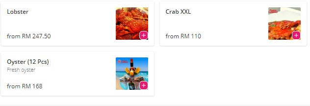 Paper Lobster Menu Malaysia