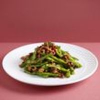 F23 Stir-fried French Beans with Minced Pork & Preserved Olive Vegetables (Contains Prawn) 榄菜四季豆*