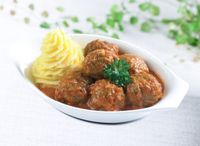 Chicken & Beef Meat Balls In Tomato Sauce