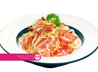 PW01. Ham & Shimeji Spaghetti