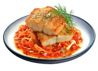 PW07. Grilled Fish & Shimeji Spaghetti