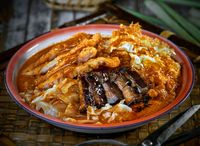 Premium Curry Rice Set with Pork Belly & Pork Chop猪扒扣肉咖喱饭