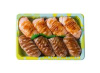 Grilled Caramelized Salmon & Aburi Salmon (8pcs)