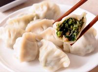 Chive & Pork Dumplings 韭菜肉水饺