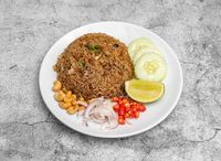 Black Olive Fried Rice with Minced Chicken