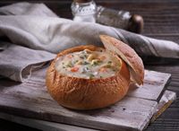 Creamy Mushroom with Bread Bowl