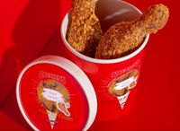 (Single Flavour) 'Fried Chicken' Ice Cream Pint (2pcs)