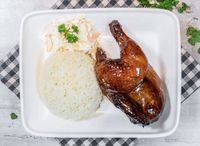 Half BBQ Chicken Torigo Rice