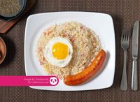 Fried Rice with Giant Chicken Sausage
