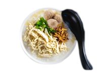 P2. Conpoy Shred Chicken Porridge W/ Taiwan Meatball  台湾手打贡丸鸡丝干贝粥
