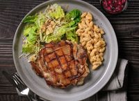 261D. Char-Grilled Chicken Chop With Mixed Berries Sauce