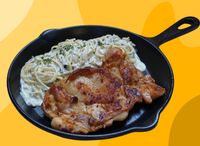 Truffle Carbonara Pasta with Chargrilled Chicken