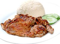 4. Chicken Chop with Rice