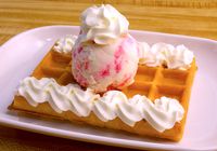 Single Scoop Ice Cream Waffle