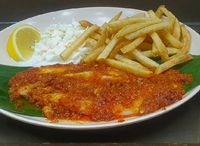 BBQ Chilli Fish with Chips