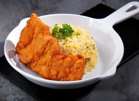 Fried Rice with Crispy Chicken