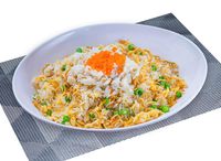 Crab Meat & Silver Fish Fried Rice 蟹肉银鱼炒饭