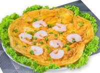 Omelette With Prawn 虾仁煎蛋