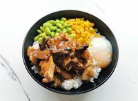 Chicken Chop Bowl with Teriyaki Sauce