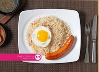 Fried Rice with Giant Chicken Sausage