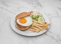 Chicken Superburger with Egg