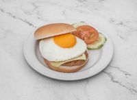 Chicken Cheeseburger with Egg