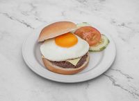 Beef Cheeseburger with Egg