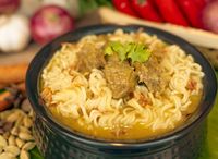 Mutton Soup with Maggi