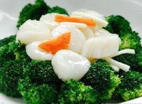 1009. Fried Fresh Shellfish with Brassica 西兰花带子