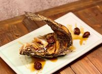 Deep-fried Seabass with Plum Sauce 梅香金目鲈