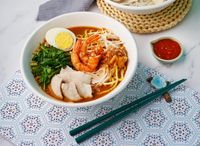 Penang Pork Ribs And Prawn Noodle 槟城排骨虾面