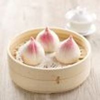 A10 Lotus Seed Paste with Pumpkin Seed Longevity Bun (3pc) 南瓜子莲蓉迷你寿桃*
