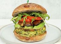 Spinach Lentil & Mushroom Burger (Vegan Friendly)