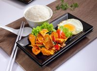 Curry Sliced Fish Rice 咖哩鱼片饭