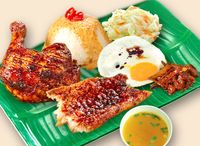 Ayam Panggang + Ikan Panggang Set (Grilled Chicken + Fish Set)