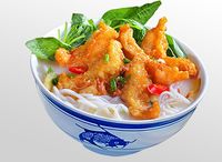 Fried Fish Bee Hoon Soup 炸鱼米粉汤