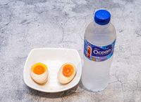 Mineral Water + Seasonal Egg