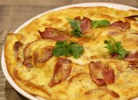 Smoked Duck Onion Omelette 烟鸭洋葱煎蛋