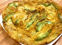 Bitter Gourd & Prawn Omelette 苦瓜虾仁煎蛋